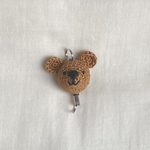 クマの編みぐるみ☆リールキーホルダー
