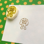 犬 キャバリア 消しゴムはんこ