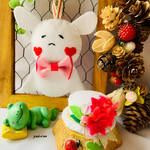 ☔️(ピンク)紫陽花帽子＆チラチラ坊主セット