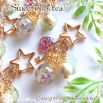 💜💙ご縁出品💙💜紫陽花まんまるキーホルダー