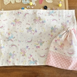 ゆめかわ お給食セット   ホワイト ペガサス柄  
