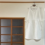 🌿koka630様　order made 麻100%  エプロンワンピース & アンダースカート