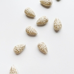  【10pcs beige #55】ニュアンスしずくパーツ