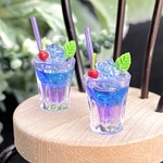 【送料込み】103 ☆ドリンク　あじさいver.☆  ミニチュア