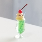 くまさんのメロンクリームソーダ《 Ｅ 》(ミニチュアドリンク)