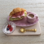 クロワッサンサンドセットCセット♡ミニチュアフード♡