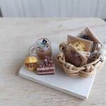 ミニチュアスイーツ【チョコレートのおやつプレート】