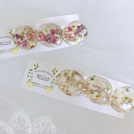 レジンバレッタ ◯ レジンアクセサリー ◯ 押し花 ◯ ドライフラワー