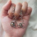 くるくる　シルバーボールピアス