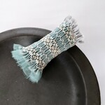 スモッキング刺繍のヘアーカフ（ロング・せいじ色１）