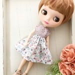 リバティ　LIBERTY ワンピ　ブライス  リカちゃん　サイズ　
