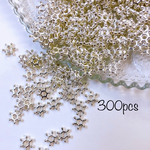 デコパーツ シルバーカラー アクリル 7ｍｍ  【約15ｇ】（約300個） A0354 《2000円以上送料無料》 