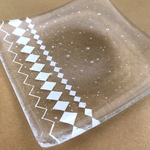 ガラス 豆皿(pattern)