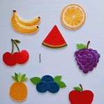 3枚入　果物アイロンワッペン刺繍ワッペンシールワッペン