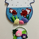 フェルト＊金魚＊朝顔＊リース