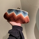 ◉送料込み◉textileベルベット◉親子がま口　がま口財布◉長財布