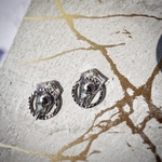 native silver シルバー　エスニック  ボヘミアン　ピアス　イヤリング　夏　大ぶり　ワンポイント　大振り　個性的　派手　ジプシー　エメラルドグリーン　ネイティブ　