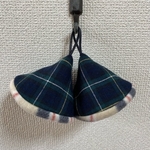 三角鍋つかみ2個組　紺チェック