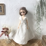 コットンドビーワンピース　ペチコート付き　リカちゃん　ピュアニーモ2エモーションサイズ