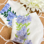 大人の女性の上品マスク 爽やかな色合い 美しい刺繍レース 肌に優しいオーガニックガーゼ 和装にも