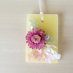 アロマワックスサシェ☆yellow×pinkflower