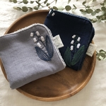 【在庫限り】すずらん刺繍ハンドタオル