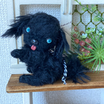 ペキニーズ（黒）のぬいぐるみ テディベア 