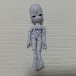 素体 紫 お腹がケースになってる素体 #オビツ11