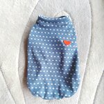 犬服！Msizeハート♡ネイビー