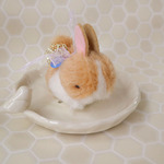 【再販・みー様専用ページ】ちいさなぬいぐるみうさぎ*茶色×白