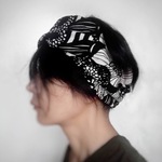 ターバンなヘアバンド　ボタニカ　ブラック
