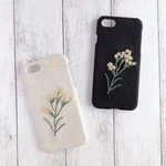 【全機種対応】刺繍　アカシア　・ iPhone ケース Android スマホ　スマートフォン　カバー　ハードケース