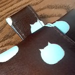 普通サイズ 猫玉[ﾁｮｺﾐﾝﾄ] ﾀﾌﾞ付ラミネートポケットティッシュカバー（＝ポケットティッシュケース）
