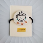 刺繍ヘアゴム🌷　no.450   くるみぼたん　💛送料無料💛　