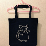 チンチラのてやんでい！バッグ(ブラック)