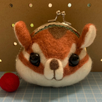 シマリスのがま口財布