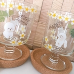 新作⭐️夏にぴったりビションフリーゼペアグラス🥂