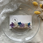 紫陽花　レジンバレッタ
