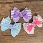 再販×5♡ 2個 セット ！繰り返し使える♪ パール と レース ストライプ リボン の ヘアゴム ヘアクリップ フォーマル パステル ギフト プレゼント パーティー 冠婚葬祭 プリンセス お揃い