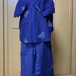 浴衣生地で作ったTシャツとズボンのセット