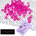 pink 80個入) Kitsch multifaceted drop beads
