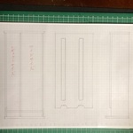 primaru様　専用（オーダー品）2列（レギュラー・ワイドサイズ）ペットシーツ収納　ダークウォールナット色