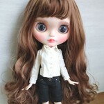 318.※単品※黒のハーフパンツ※ブライスアウトフィット※1/6ドール服