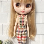 チェックジャンプスーツ　ブライス　洋服　アウトフィット