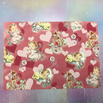 デザインペーパー♡A4サイズ♡ハートいっぱいBabyちゃん♡10枚セット  
