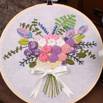 30花柄花模様　刺繍作成キット　お花シリーズ
