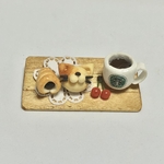 ミニチュア雑貨【ネコパンのコーヒーセット🐱】