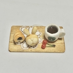 ミニチュア雑貨【ウサパンのコーヒーセット】