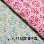 【ご注文品】刺し子ふきん  (花つなぎ２枚組)