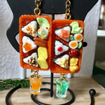 ミニチュア おにぎりのお弁当プレート ピアス or ストラップ